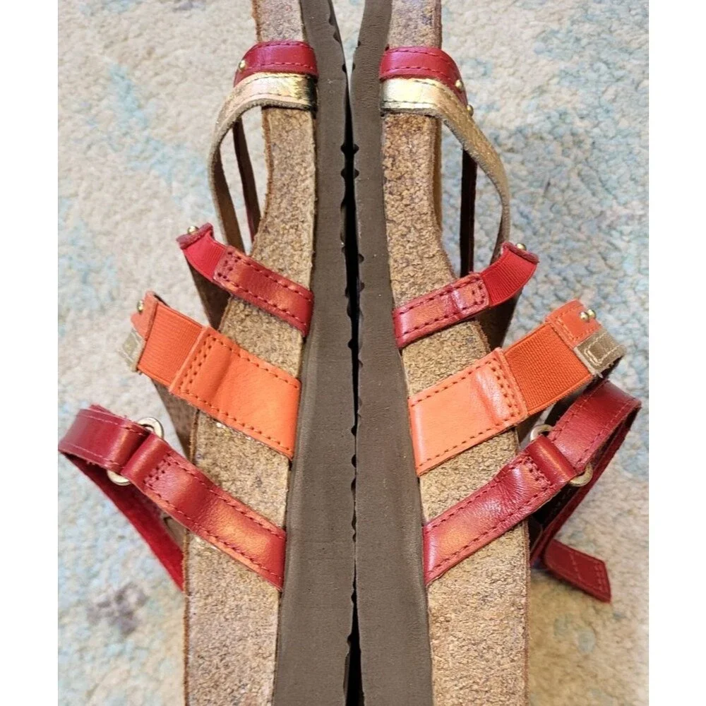 Naot Prescott Leather Studded Southwestern Strappy Sandals US 10
